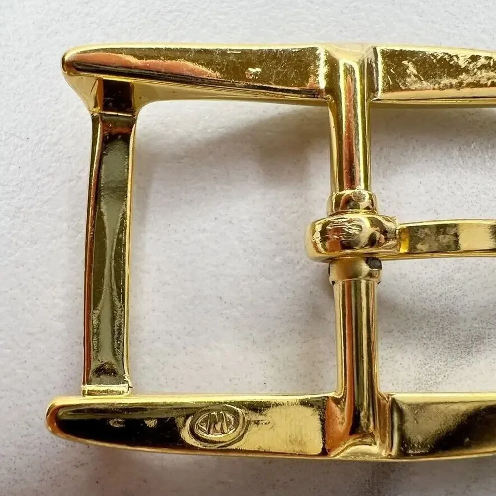 Vintage Gold Tone Simple Basic Belt Buckle for up to 1 Inch Belt